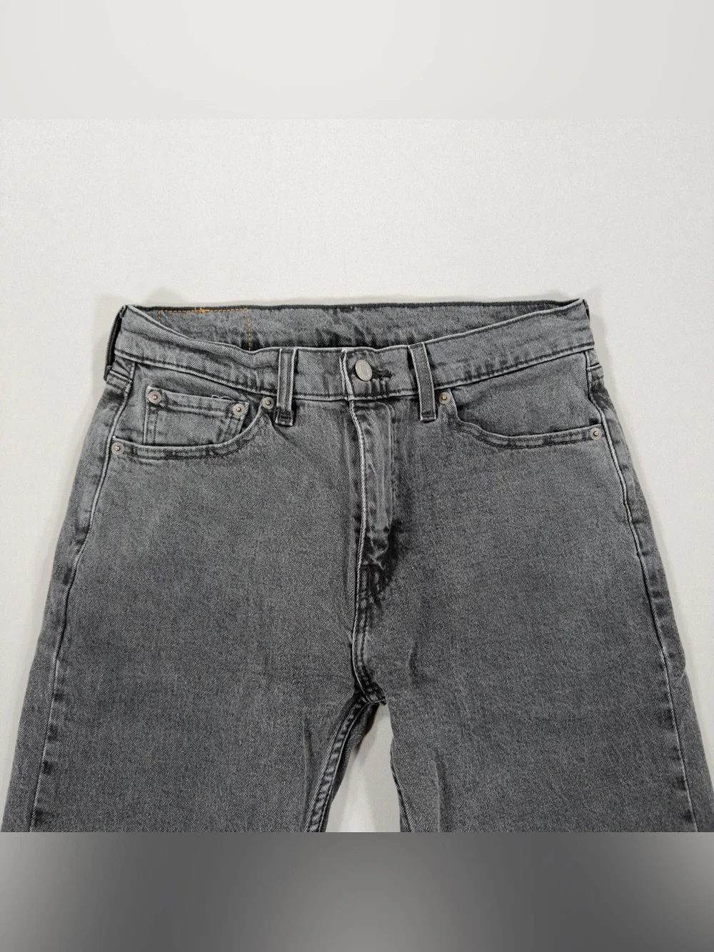 Levi's 505 Regular Fit 30x30 (Fits 30x28) Faded Black Charcoal Straight Jeans